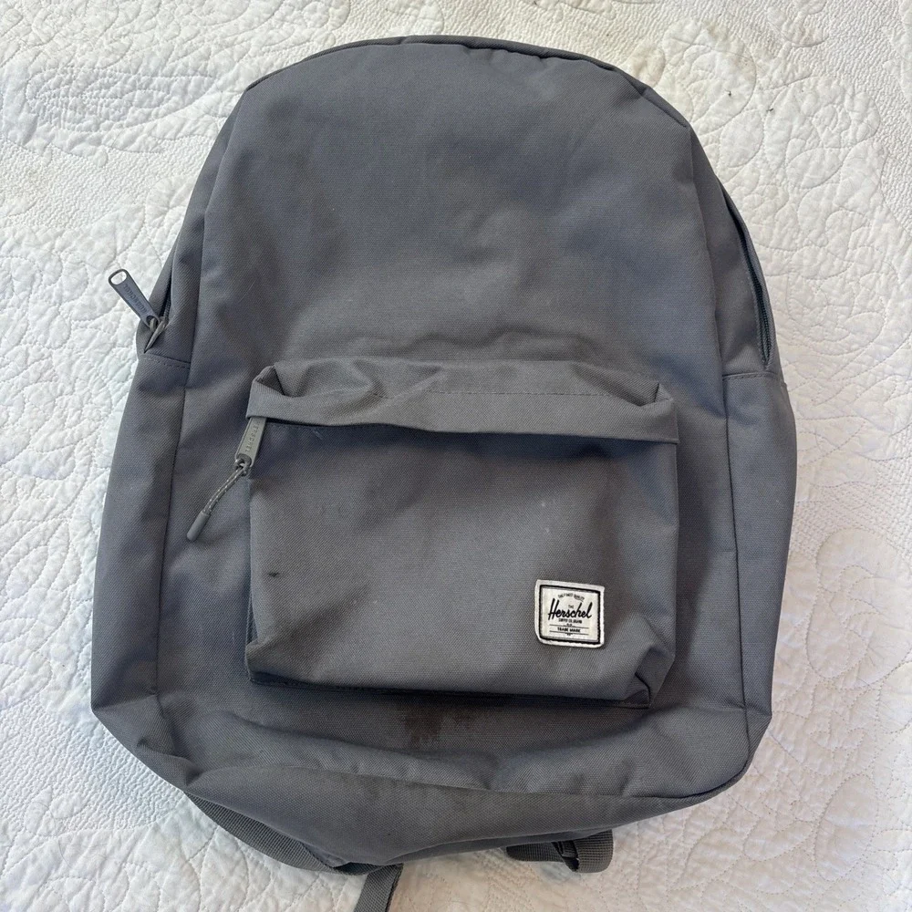 Herschel Supply Co. Brand Standard Gray Logo 2-Pocket Classic Backpack